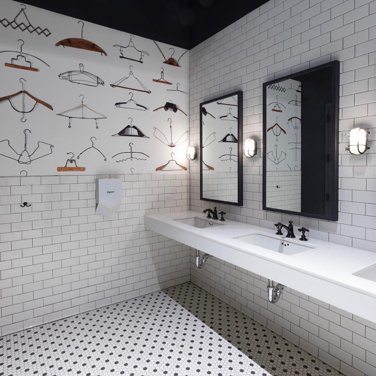 Hangers Wallpaper - White - NLXL - DRO - 02 - Premier Wallcovering