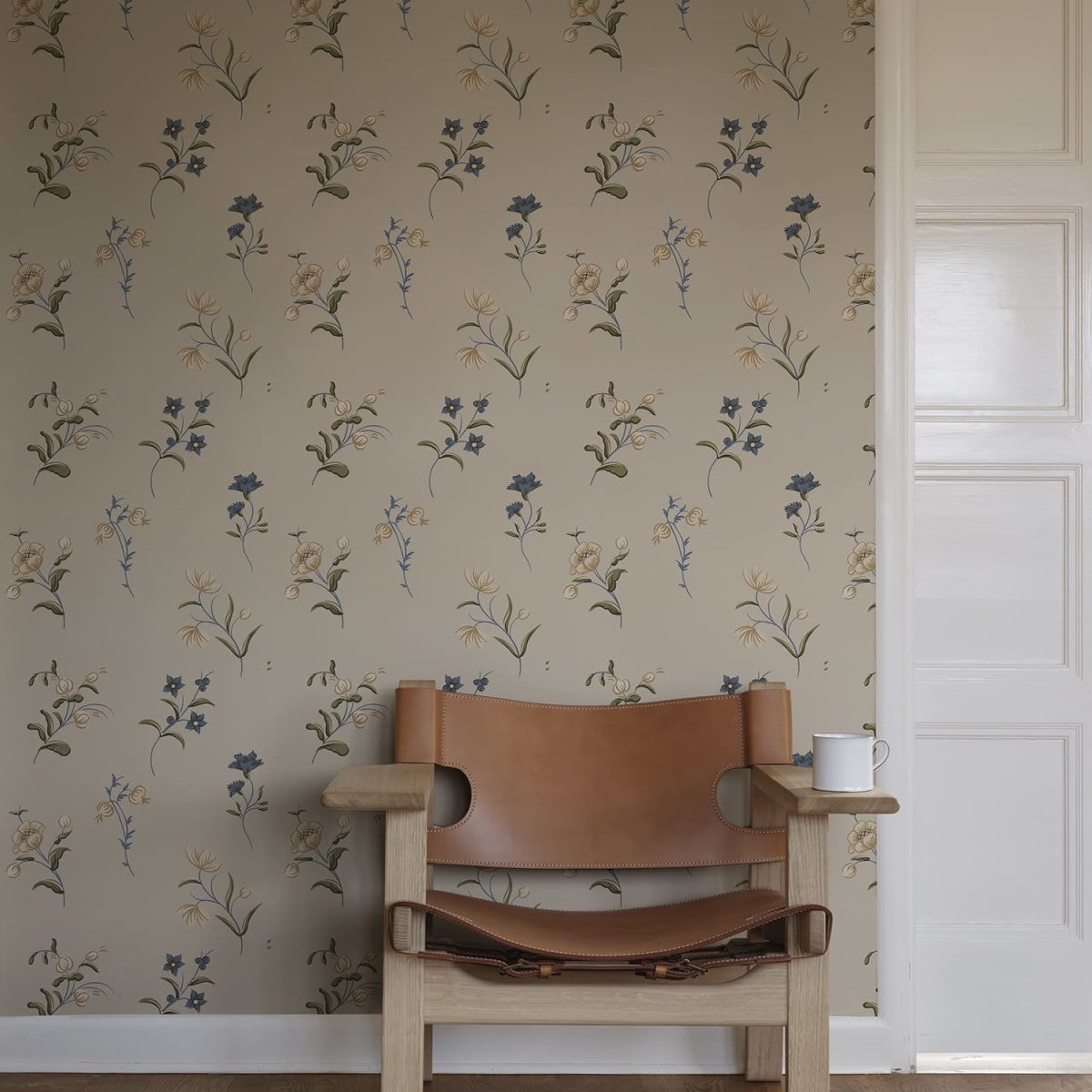 Hanna Wallpaper - Clay - Sandberg - S10392 - Premier Wallcovering