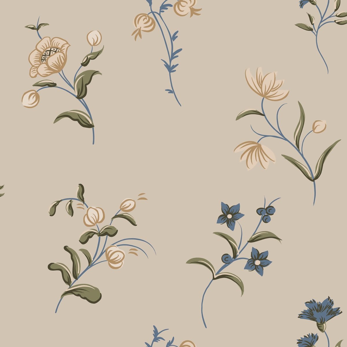 Hanna Wallpaper - Clay - Sandberg - S10392 - Premier Wallcovering