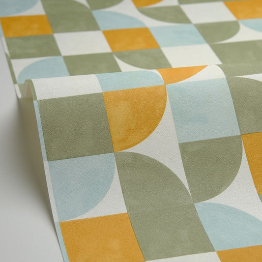 Happiness Wallpaper - Kaki Orange - Caselio - 105360387 - Premier Wallcovering