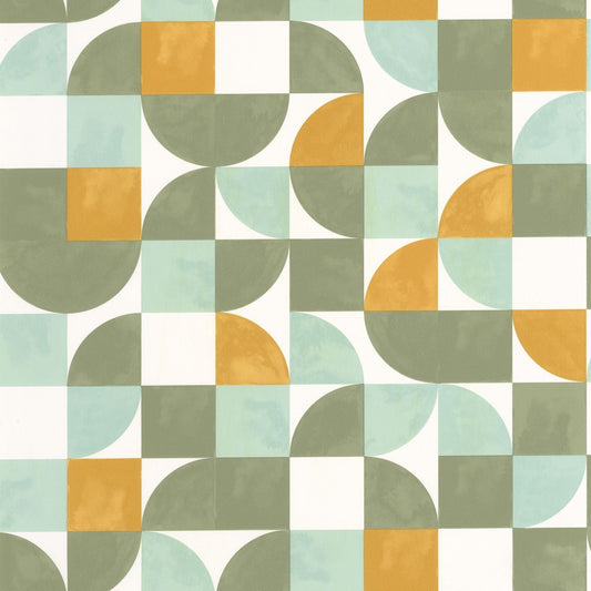 Happiness Wallpaper - Kaki Orange - Caselio - 105360387 - Premier Wallcovering