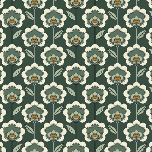 Happy Glamper Wallpaper - Dark Forest, Sage & Sand - Lust Home - LH900450 - Premier Wallcovering