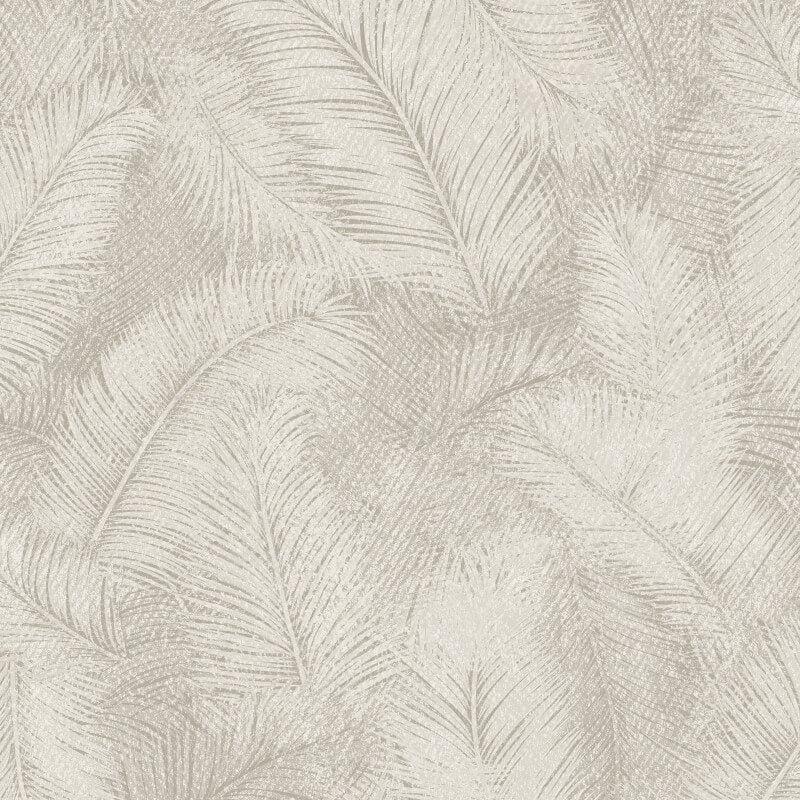 Happy Leaf Motif Wallpaper - Beige - Grandeco - A70202 - Premier Wallcovering