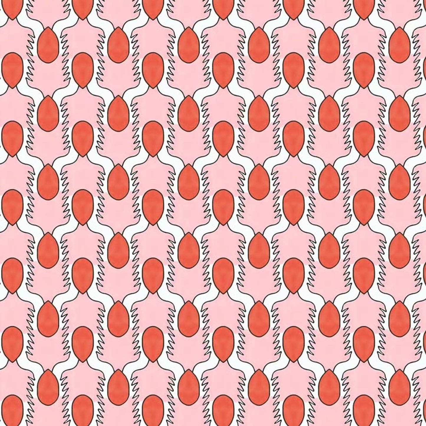 Happy People Wallpaper - Pink - Ottoline - W/HAPPY/101/1 - Premier Wallcovering
