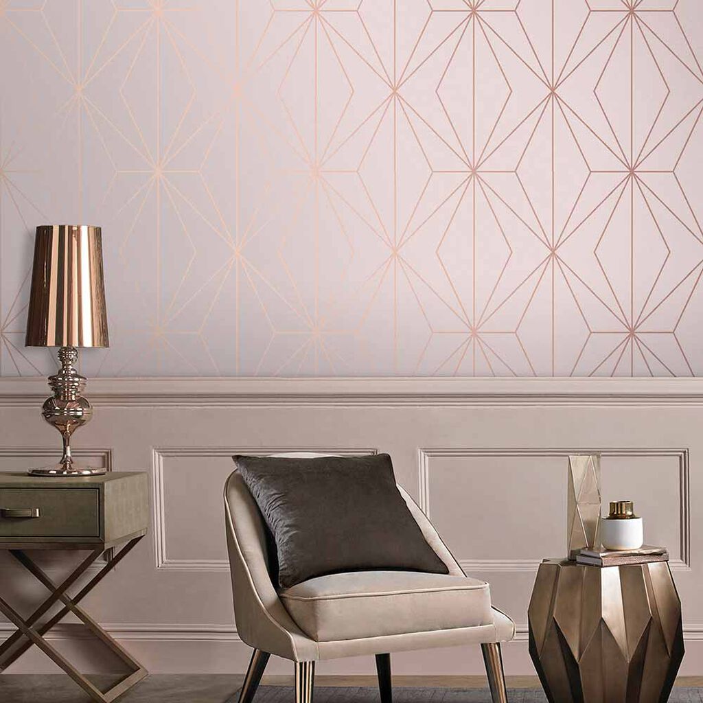 Harmony Wallpaper - Blush - Graham & Brown - 107585 - Premier Wallcovering