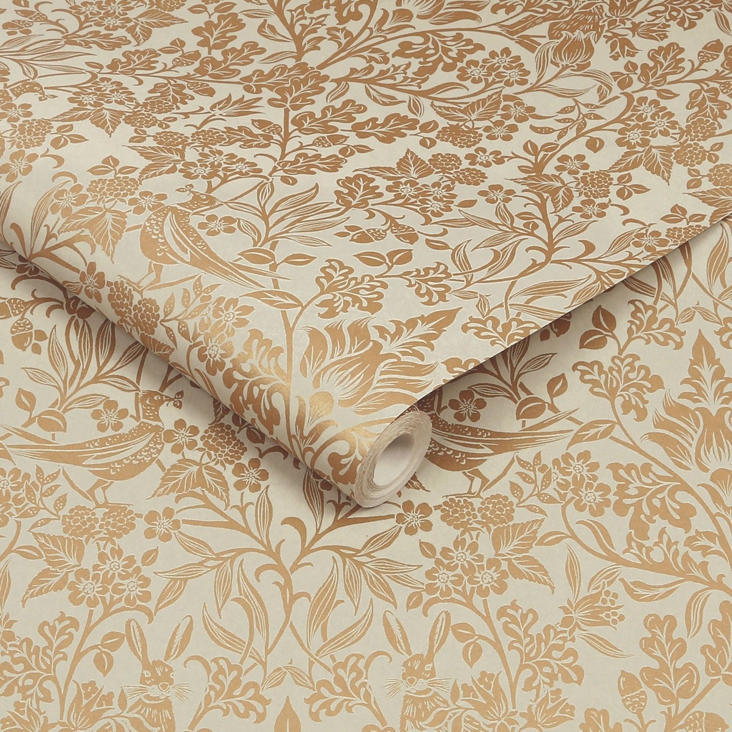 Hartley Damask Wallpaper - Neutral - Graham & Brown - 120626 - Premier Wallcovering