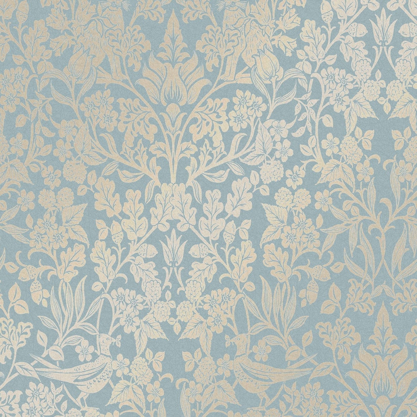 Hartley Damask Wallpaper - Light Blue - Graham & Brown - 120627 - Premier Wallcovering