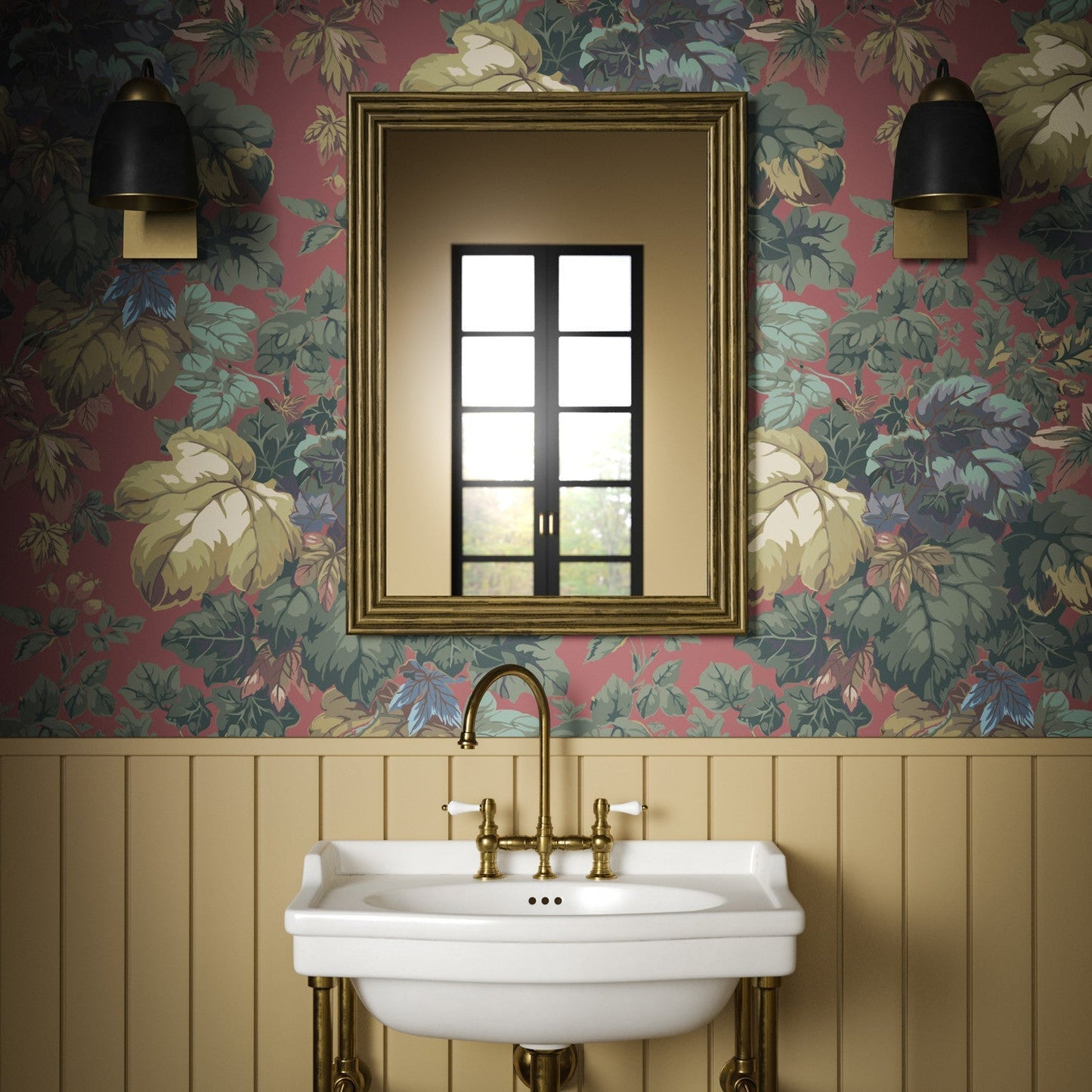 Hathersage Wallpaper - Redwood - Warner House - Premier Wallcovering