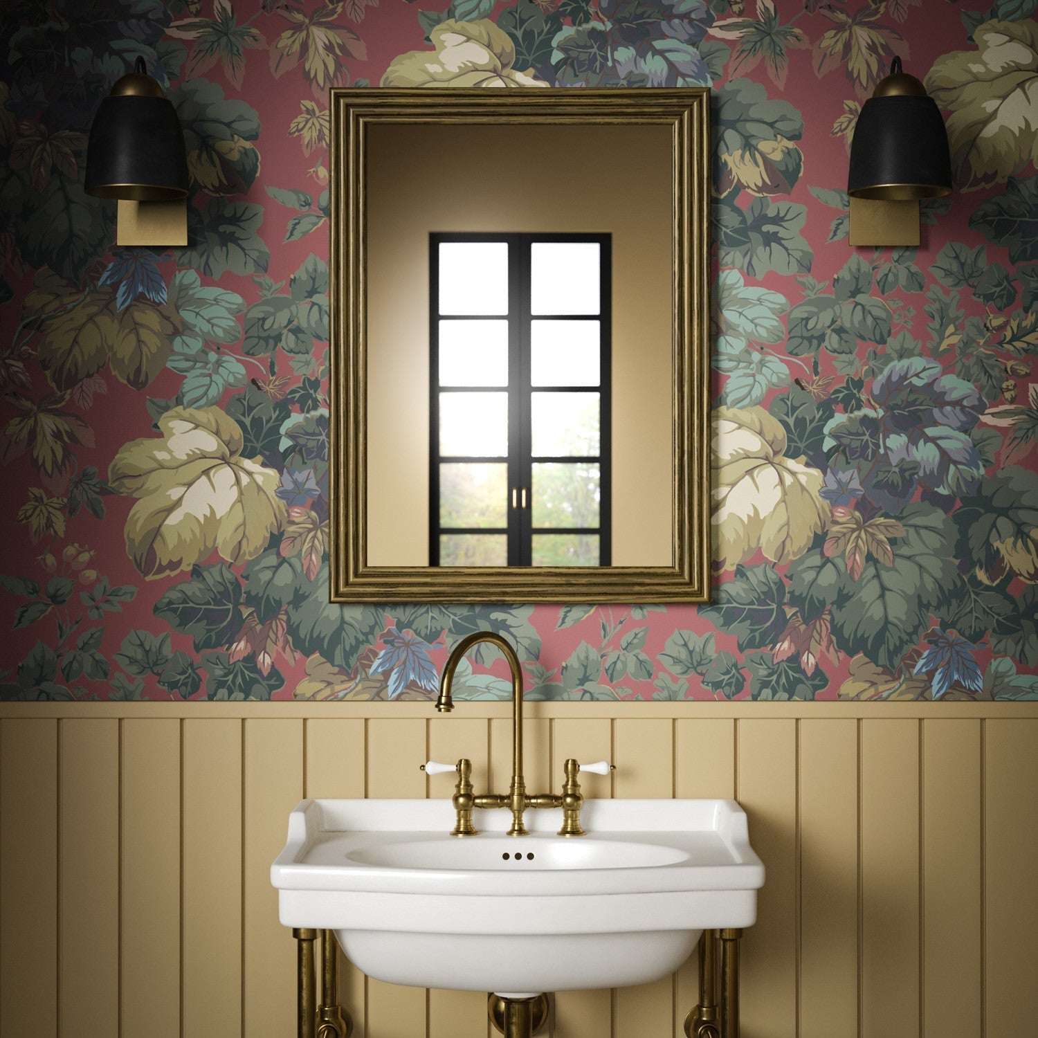 Hathersage Wallpaper - Redwood - Warner House - Premier Wallcovering