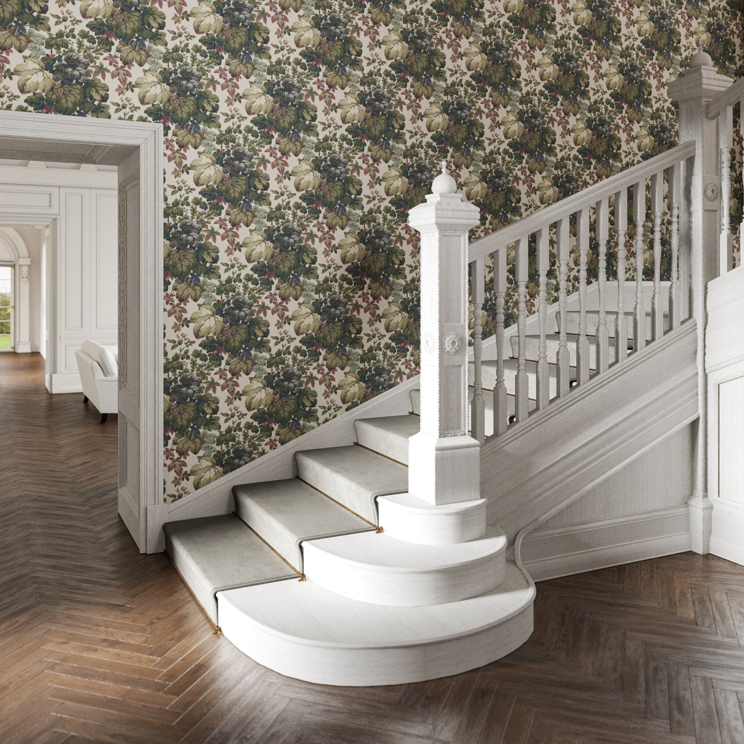 Hathersage Wallpaper - Stone - Warner House - Premier Wallcovering
