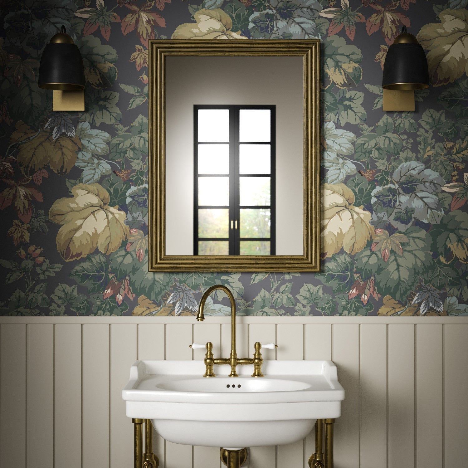 Hathersage Wallpaper - Charcoal - Warner House - Premier Wallcovering