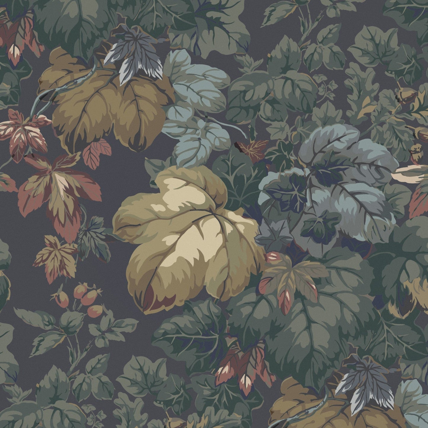 Hathersage Wallpaper - Charcoal - Warner House - Premier Wallcovering