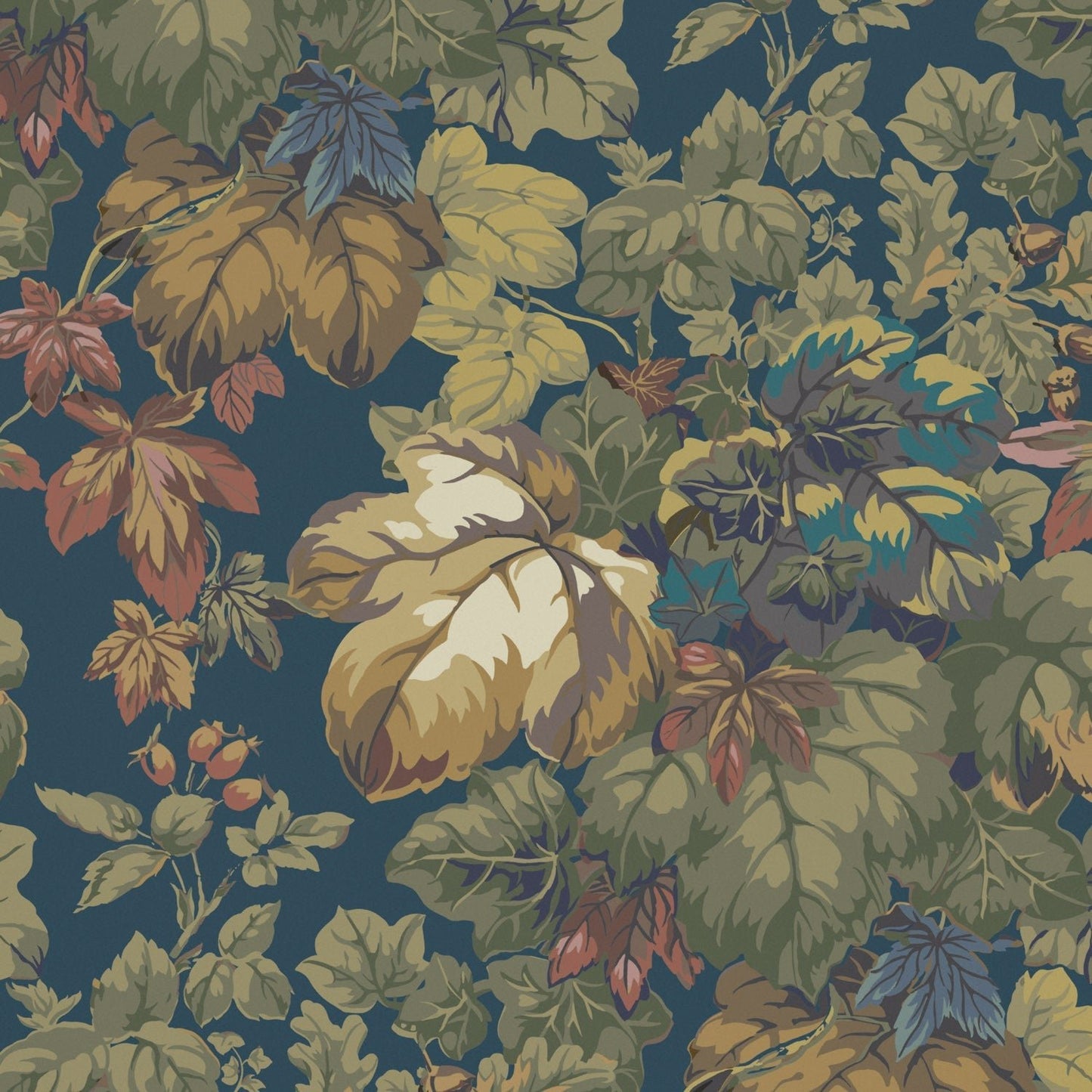 Hathersage Wallpaper - Blue - Warner House - Premier Wallcovering