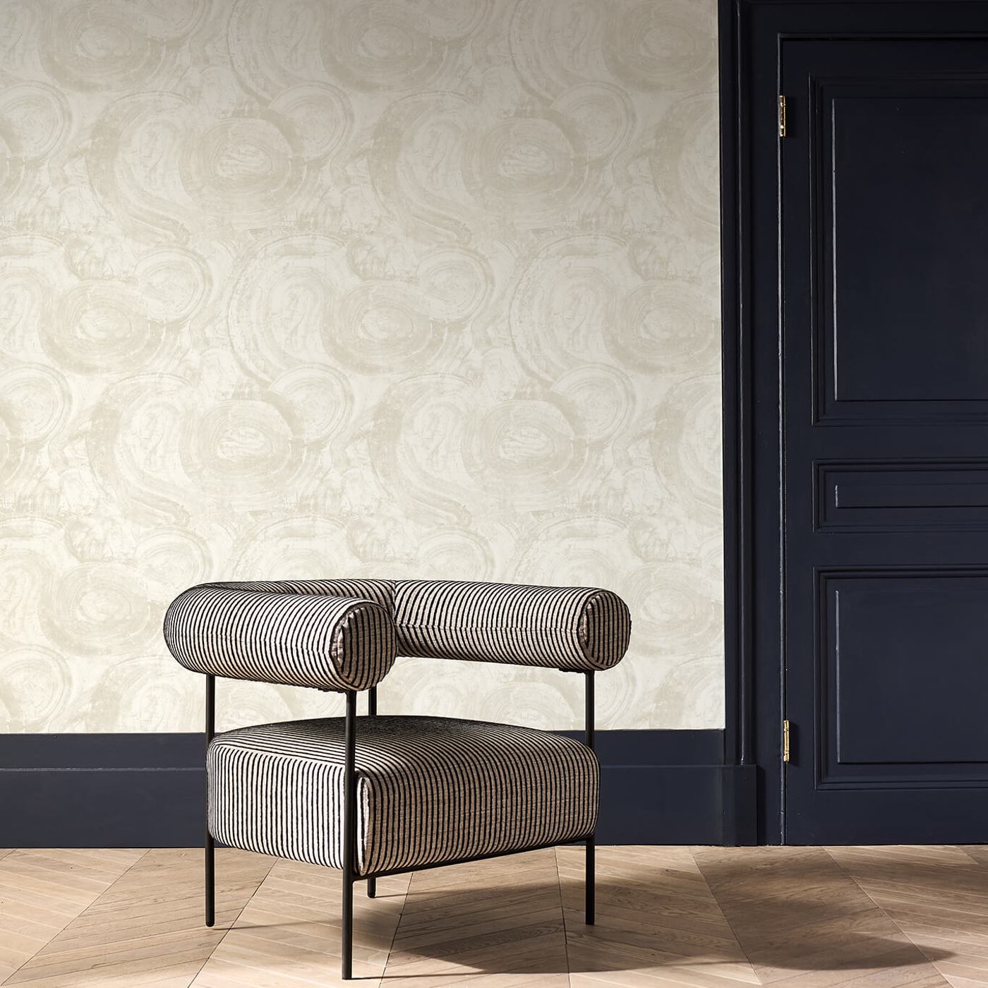 Hatoum Wallpaper - Ivory - Clarke & Clarke - W0222/03 - Premier Wallcovering