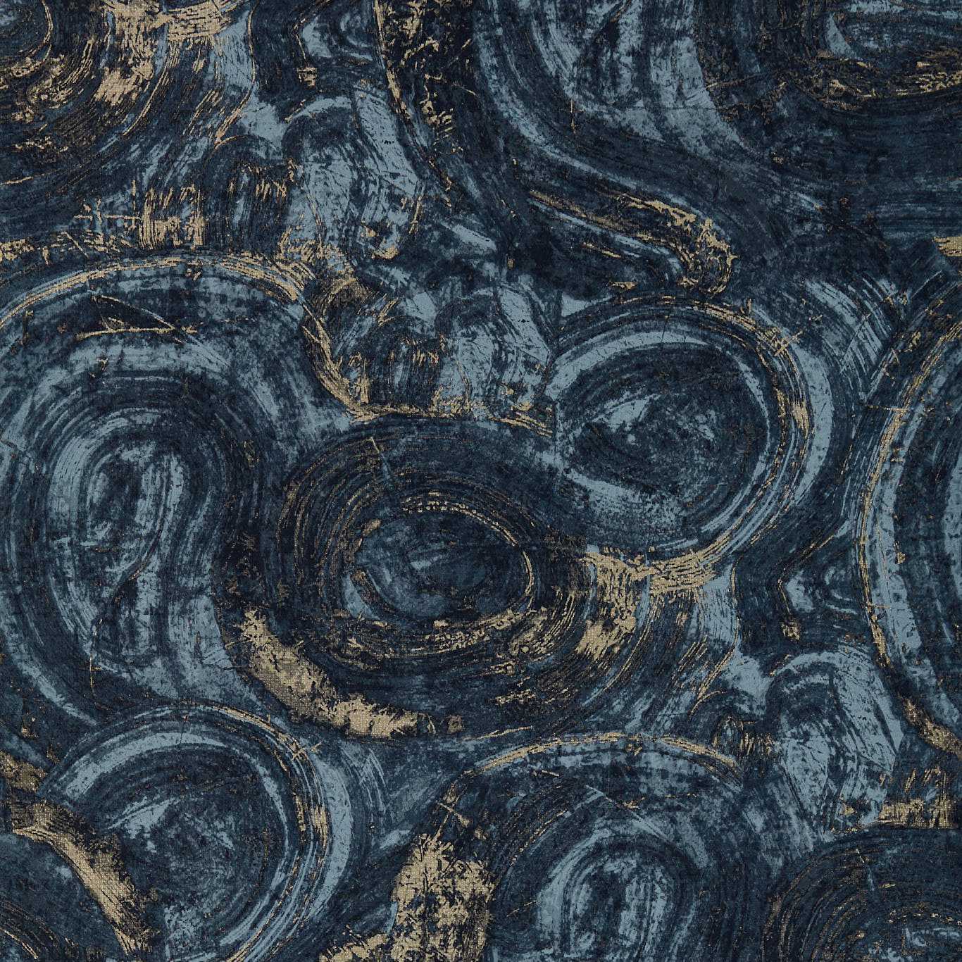 Hatoum Wallpaper - Ink/Gilver - Clarke & Clarke - W0222/02 - Premier Wallcovering