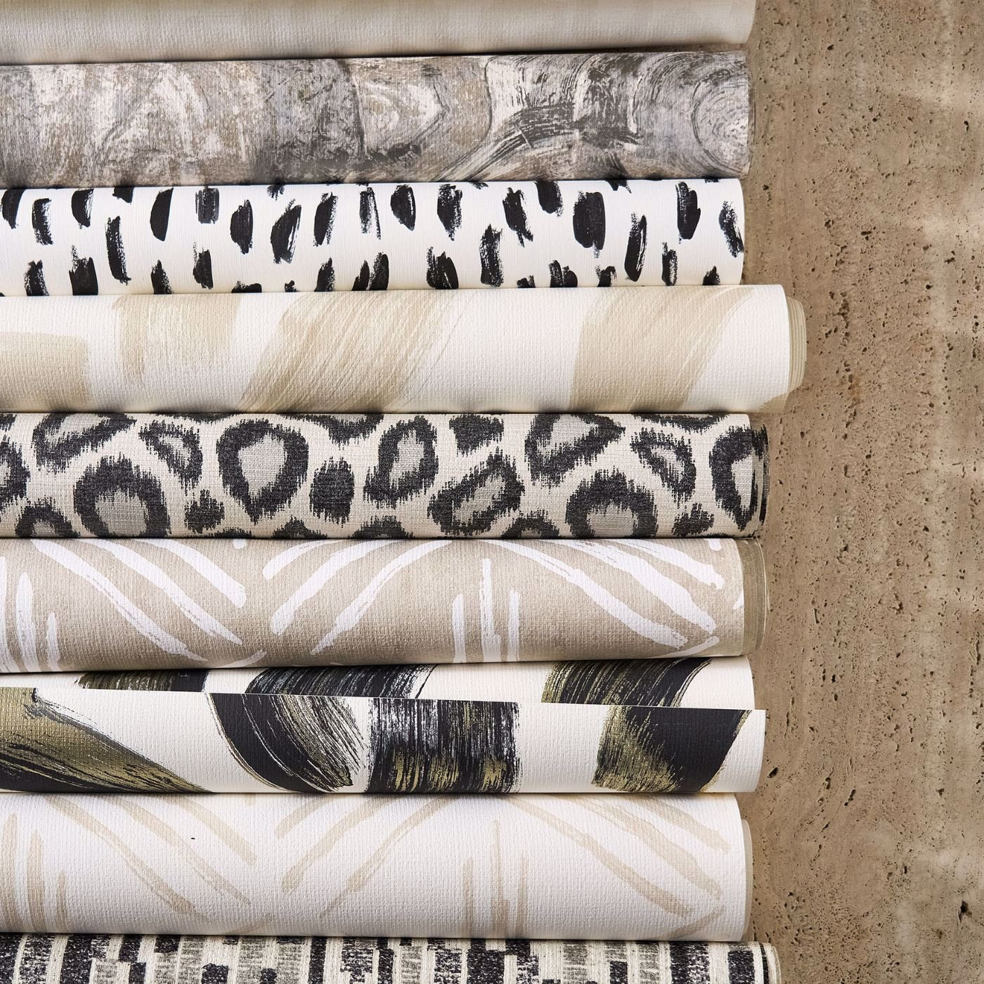 Hatoum Wallpaper - Ink - Clarke & Clarke - W0222/01 - Premier Wallcovering