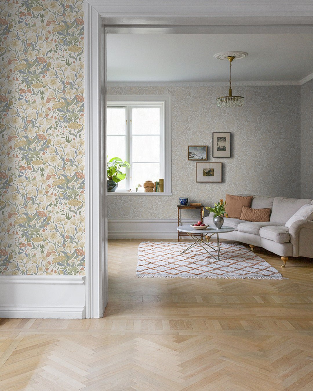 Hava Wallpaper - Apricot - Midbec - 22011 - Premier Wallcovering