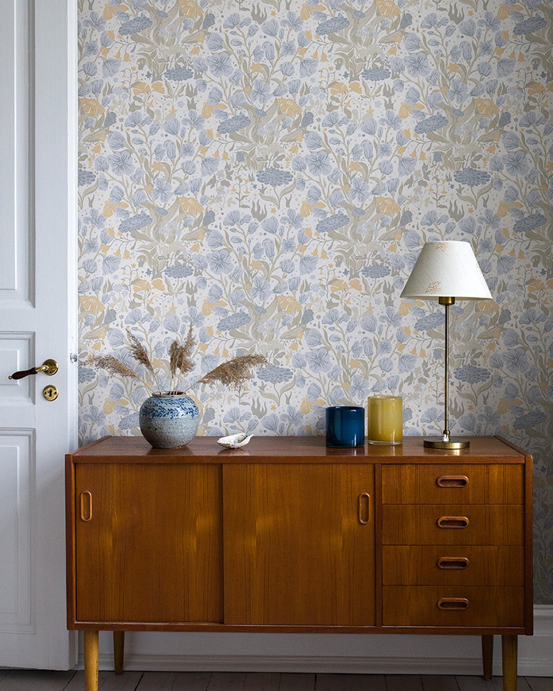 Hava Wallpaper - Blue - Midbec - 22010 - Premier Wallcovering