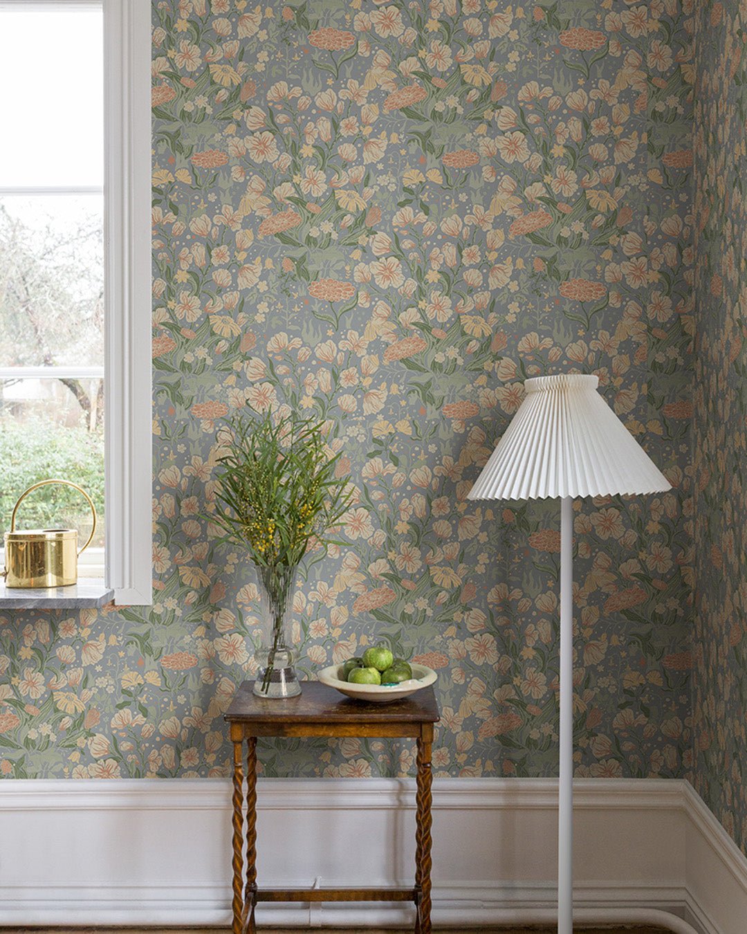 Hava Wallpaper - Gray/Blue - Midbec - 22013 - Premier Wallcovering