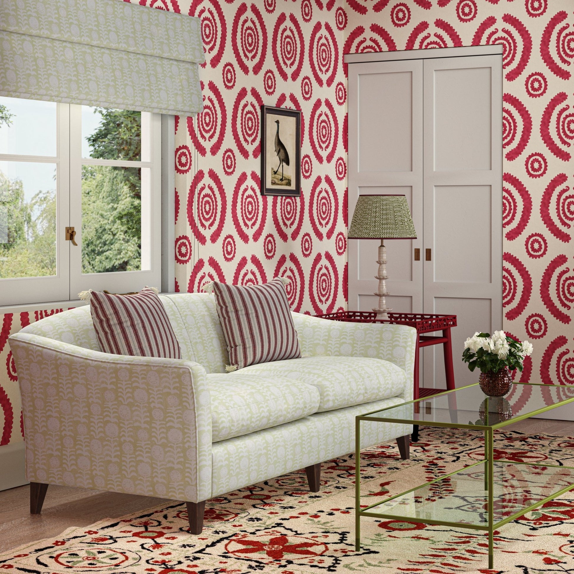 Haveli Wallpaper - Red - Penny Morrison - HAVELI-RED - Premier Wallcovering