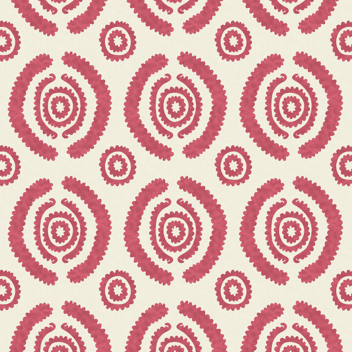 Haveli Wallpaper - Red - Penny Morrison - HAVELI-RED - Premier Wallcovering