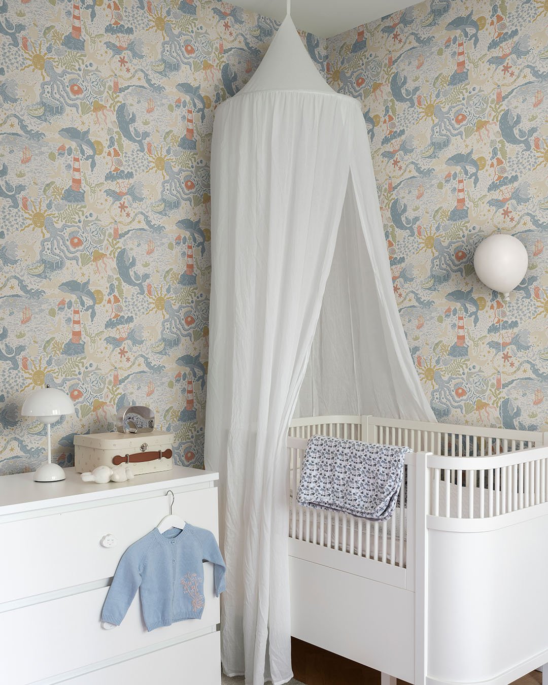 Havet Wallpaper - Light Blue - Midbec - 29015 - Premier Wallcovering