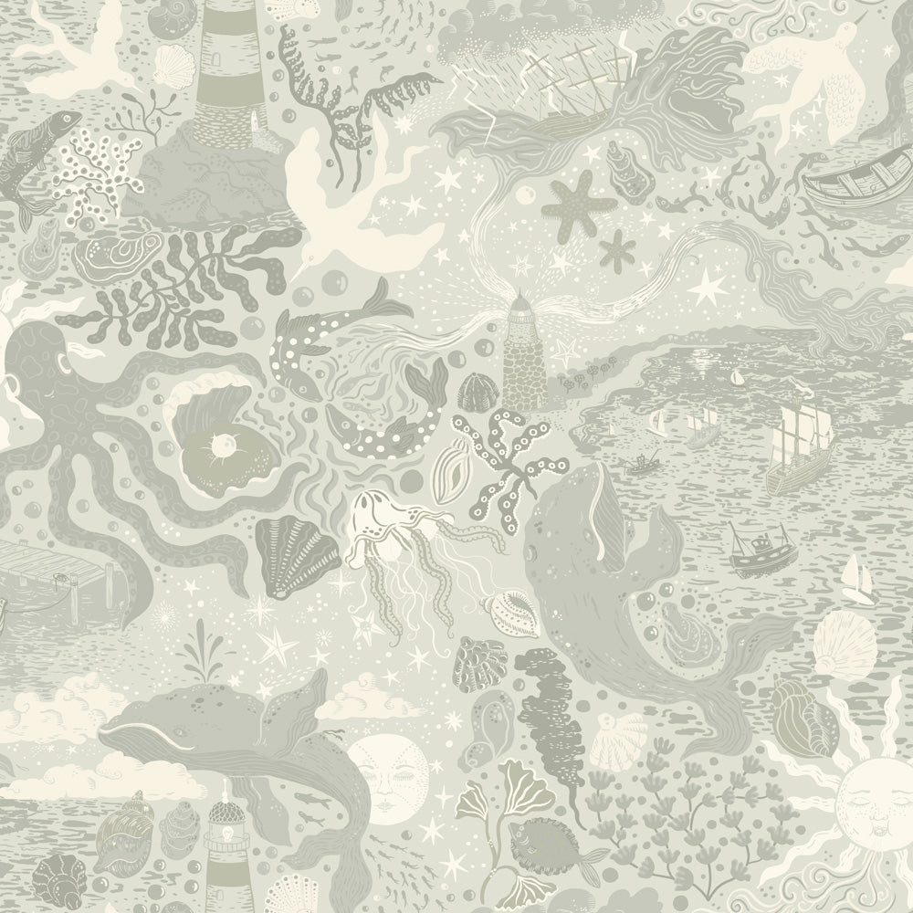 Havet Wallpaper - Gray - Midbec - 29017 - Premier Wallcovering