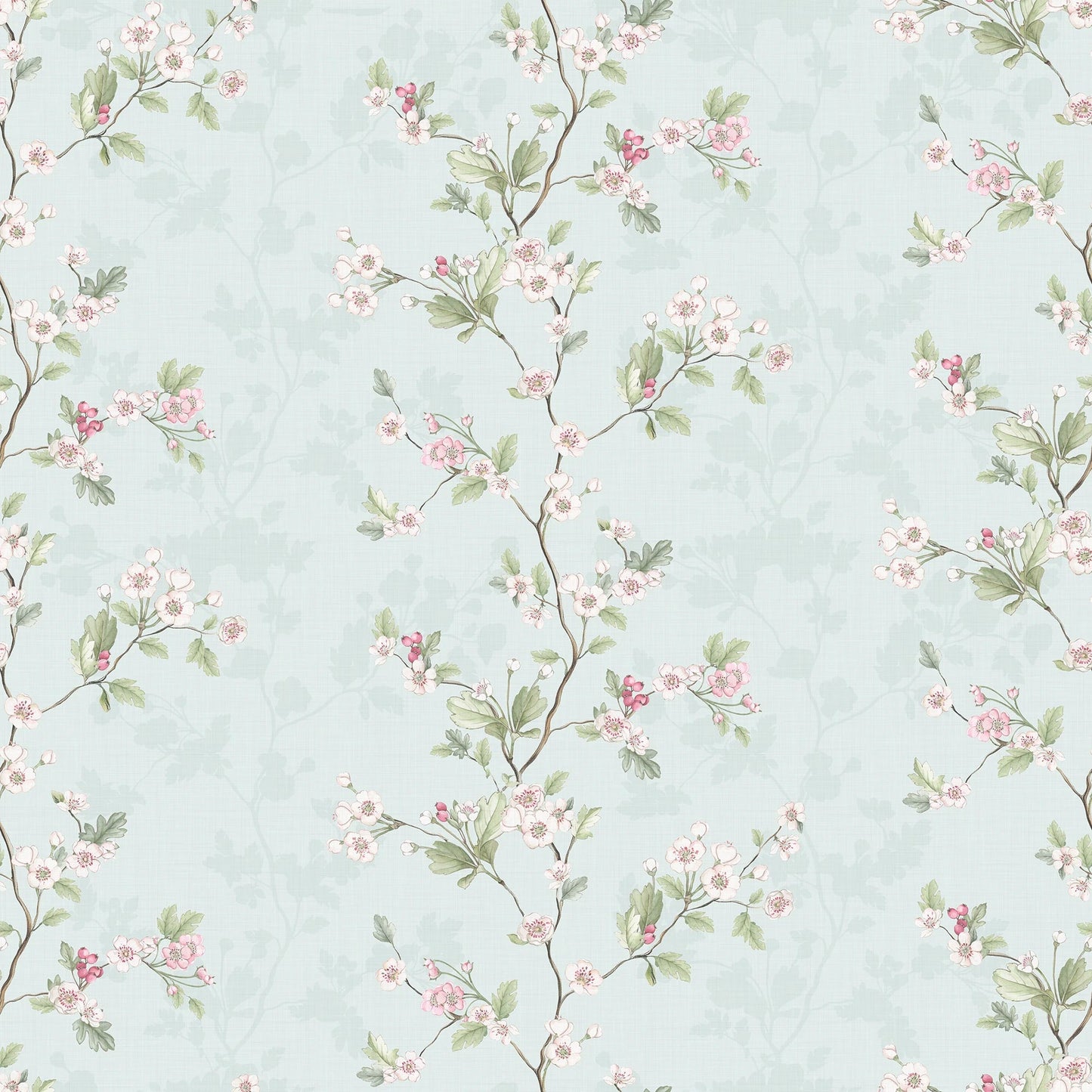 Hawthorn Stripe Wallpaper - Duck Egg - Lucie Annabel - LAN100429 - Premier Wallcovering