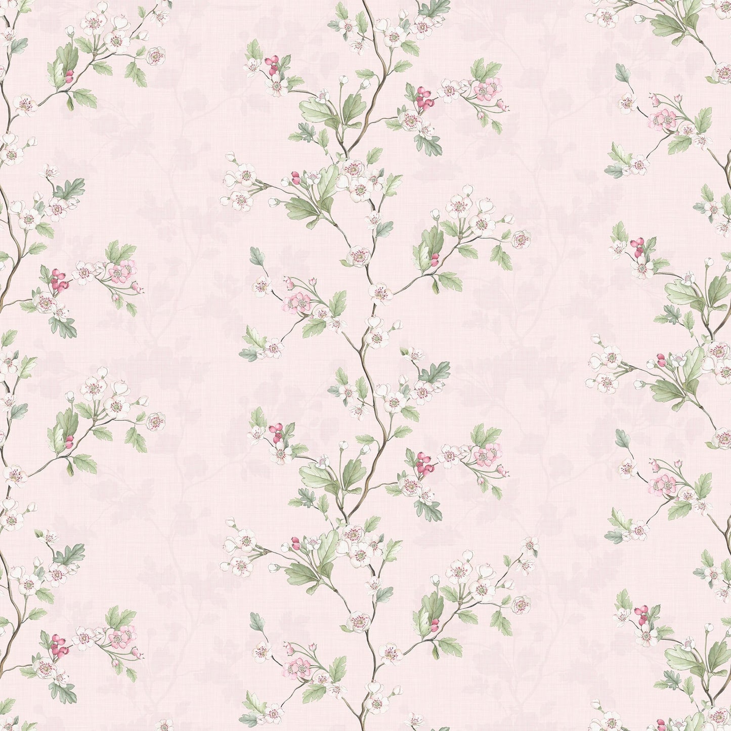 Hawthorn Stripe Wallpaper - Soft Pink - Lucie Annabel - LAN100431 - Premier Wallcovering