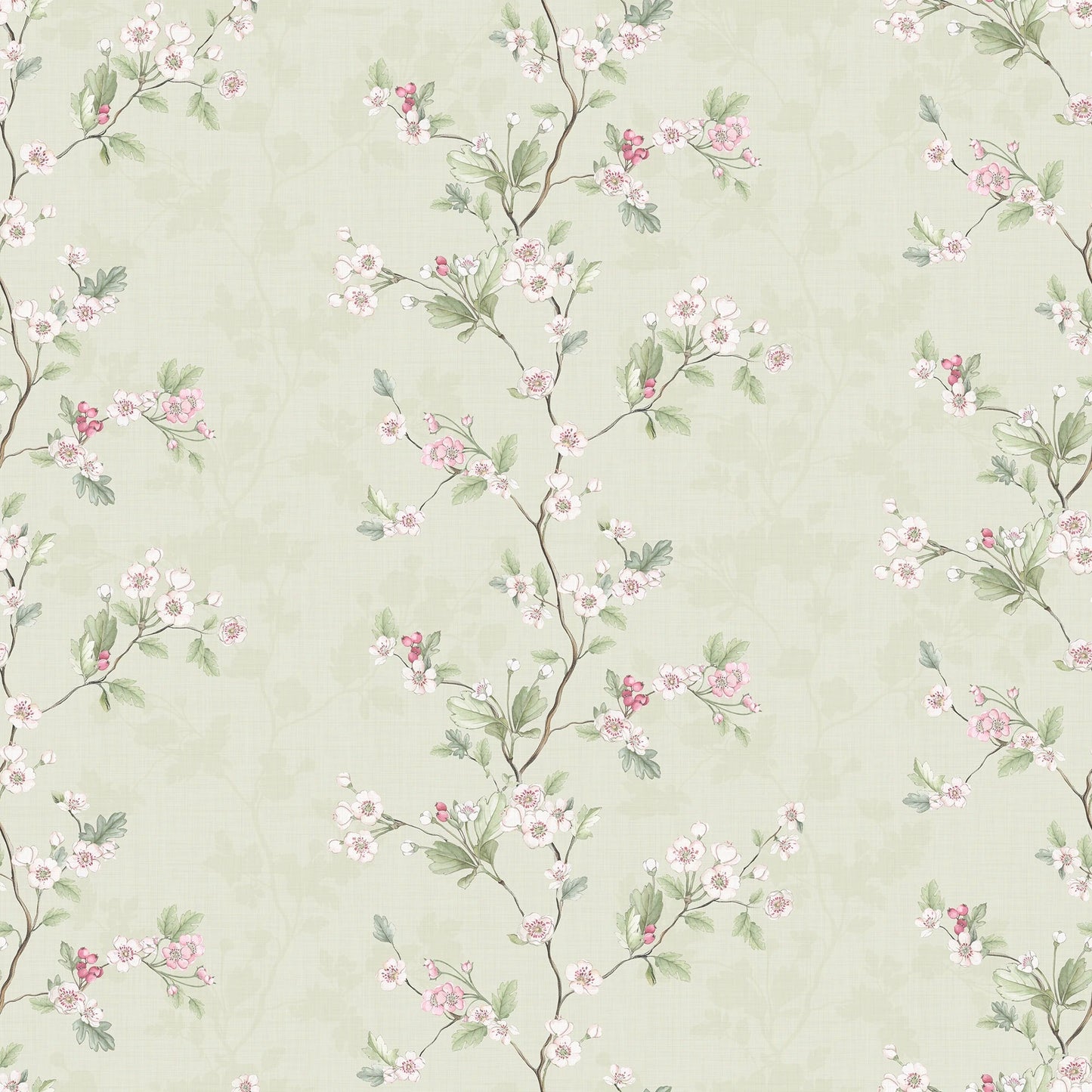 Hawthorn Stripe Wallpaper - Sage - Lucie Annabel - LAN100432 - Premier Wallcovering