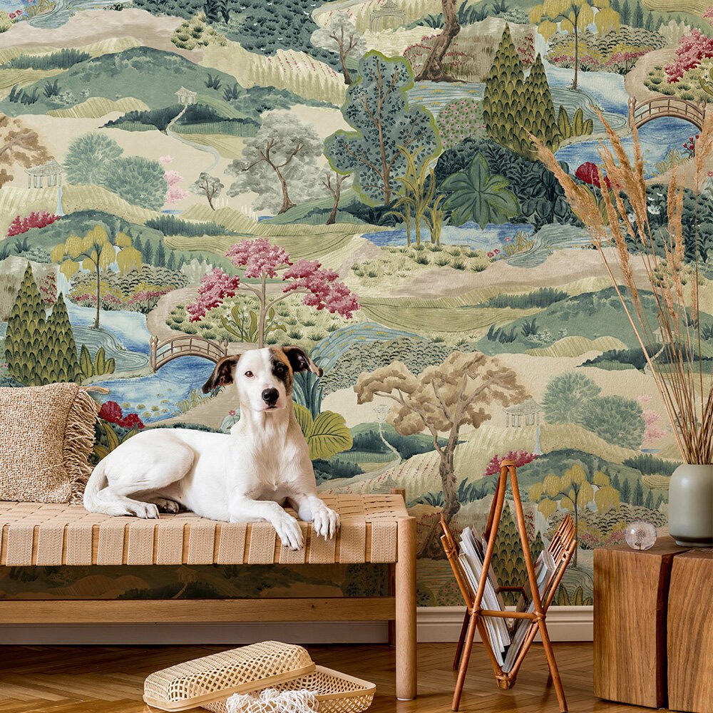 Hawthorne Hill Mural Wallpaper - Forest Reverie - Timothy Wilman - TW2529 - Premier Wallcovering