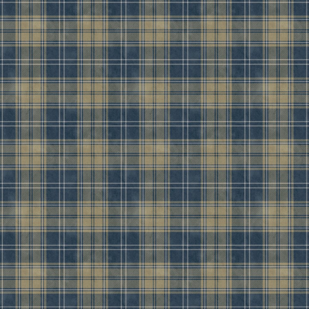 Haymarket Wallpaper - Prussian Blue - Timothy Wilman - TW2429 - Premier Wallcovering