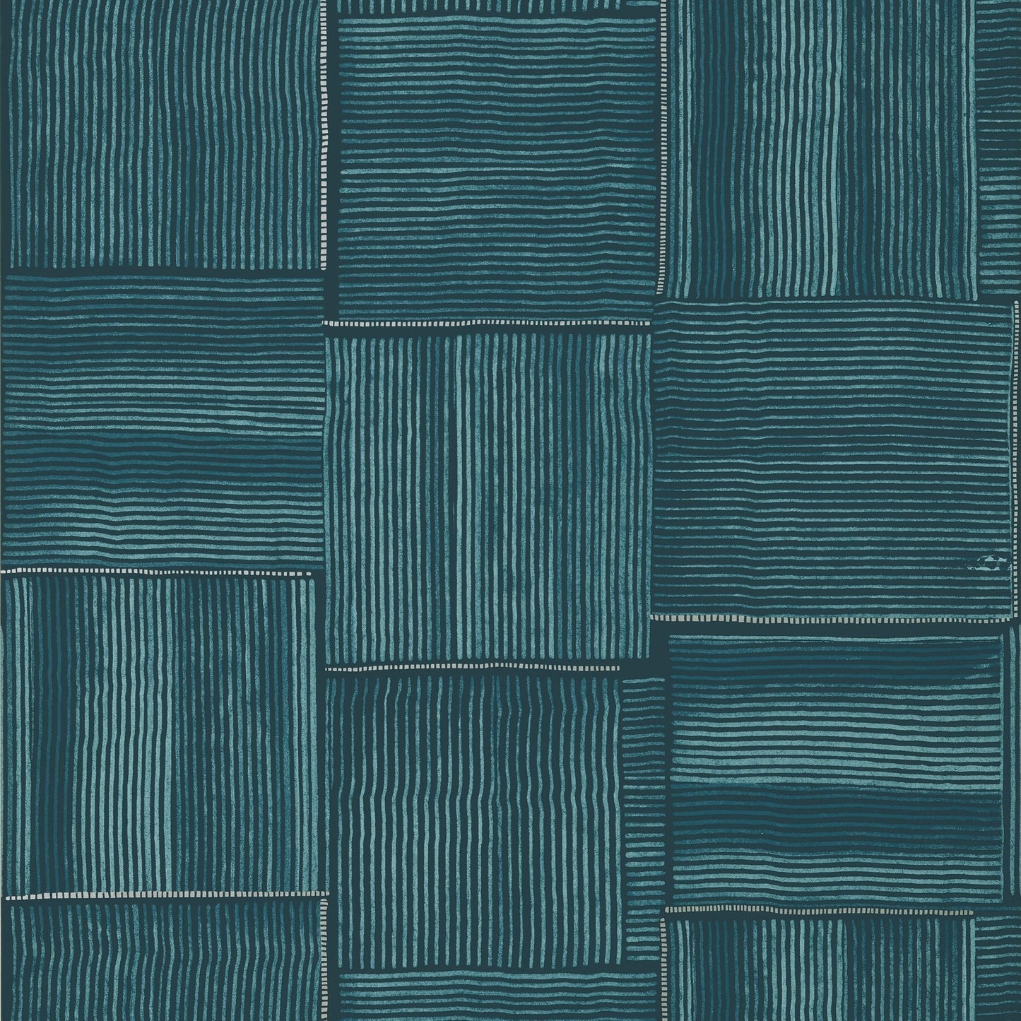 Hayworth Wallpaper - Turquoise & Blue - Thibaut - T422 - Premier Wallcovering