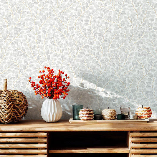 Hazel Wallpaper - Grey - Boråstapeter - 7661 - Premier Wallcovering
