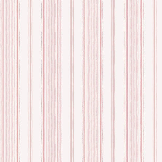 Heacham Stripe Wallpaper - Blush - Laura Ashley - 115270 - Premier Wallcovering