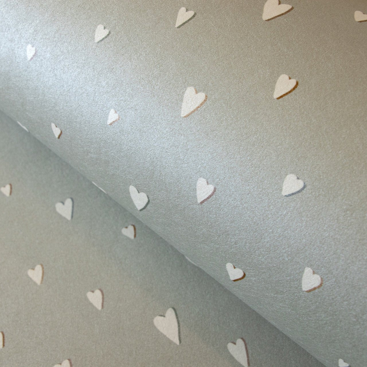 Hearts Great Kids Wallpaper - Sage - Hohenberger - 26818 - Premier Wallcovering