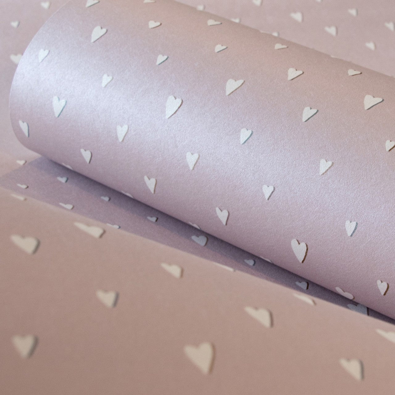 Hearts Great Kids Wallpaper - Rose - Hohenberger - 26817 - Premier Wallcovering