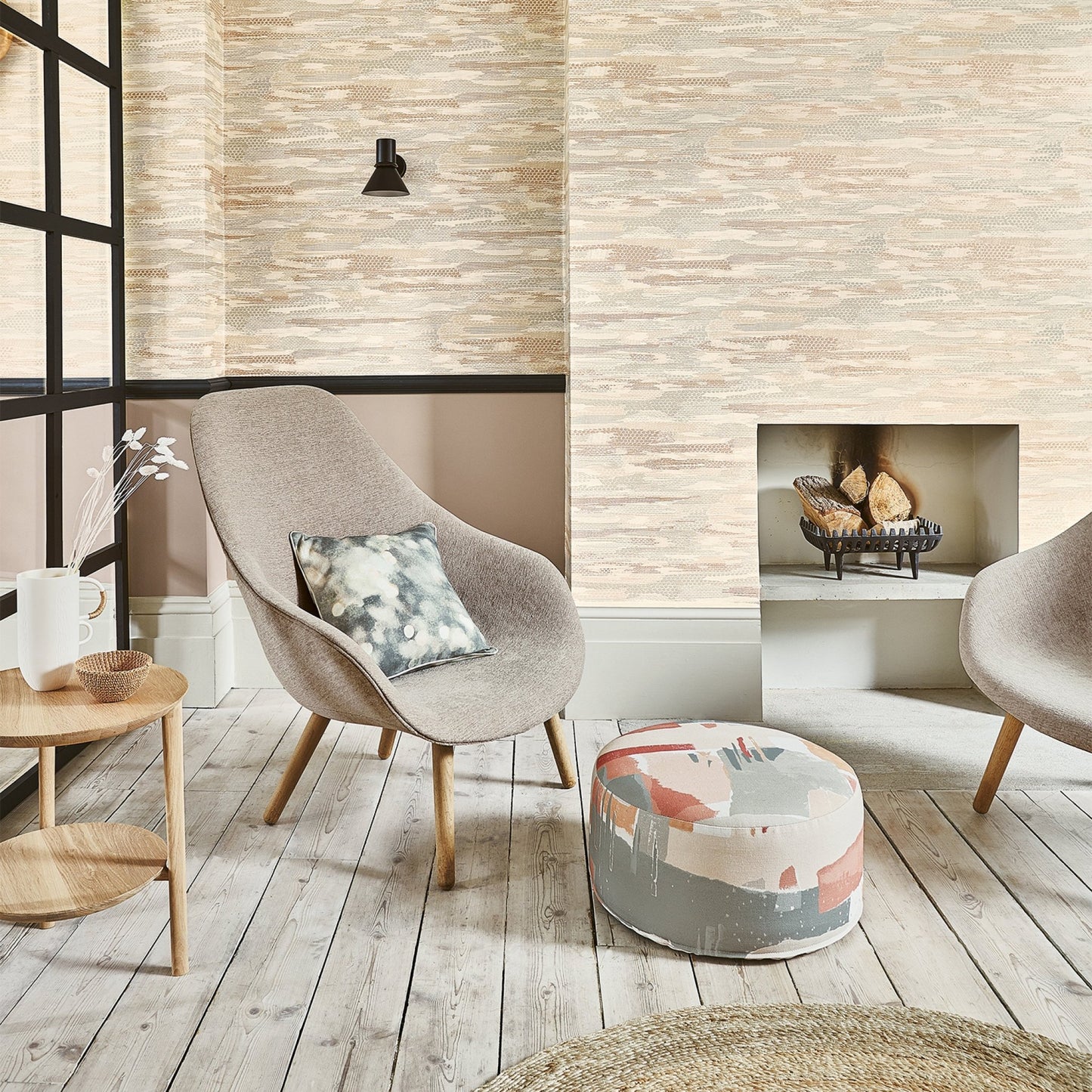 Heath Wallpaper - Ice - Villa Nova - W610/01 - Premier Wallcovering