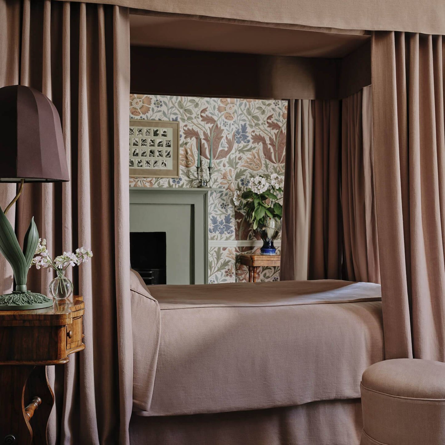 Heavenly Hemp Fabric - Astrantia - House of Hackney - 1 - FA - HMP - HP - NAT - XXX - XXX - Premier Wallcovering