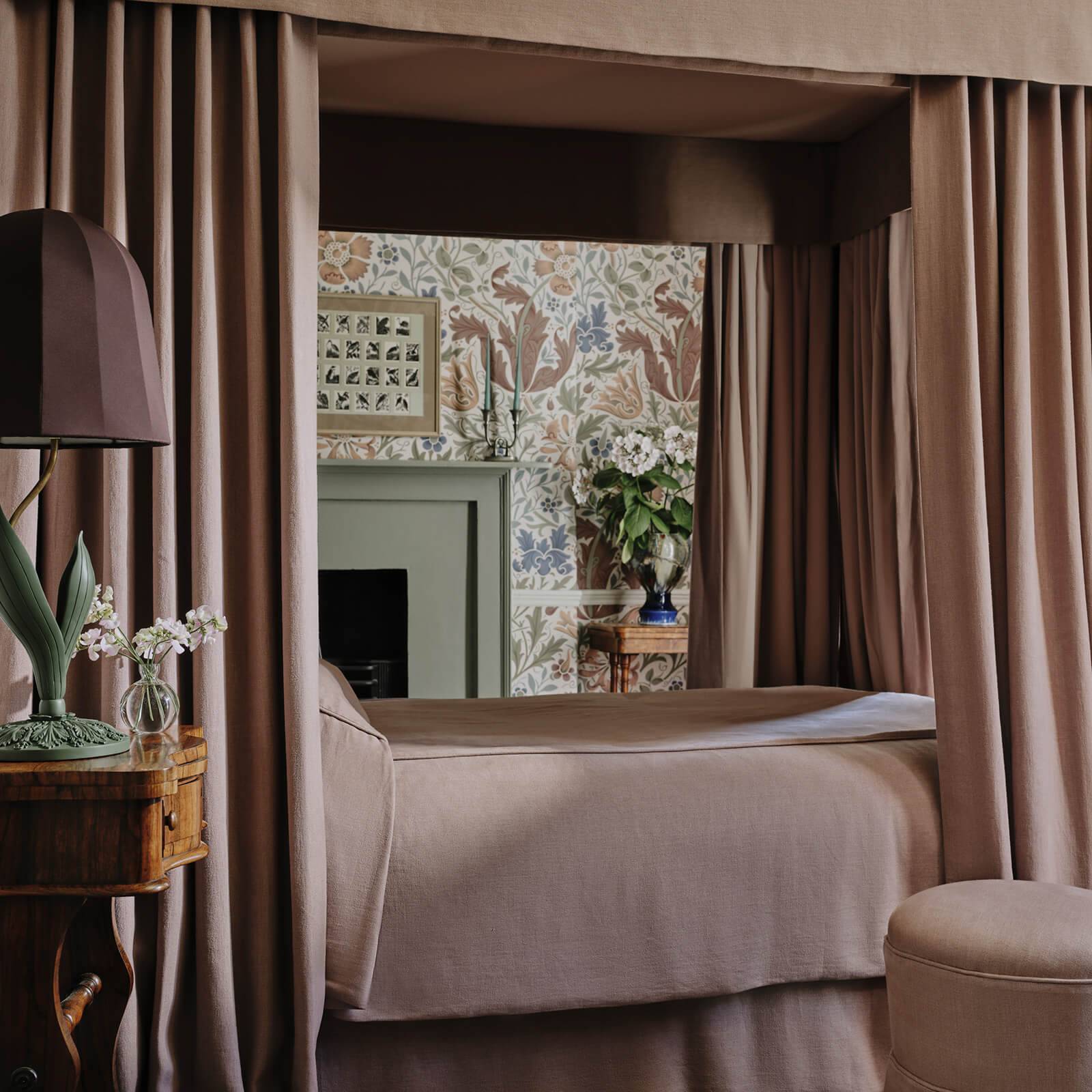 Heavenly Hemp Fabric - Astrantia - House of Hackney - 1 - FA - HMP - HP - NAT - XXX - XXX - Premier Wallcovering