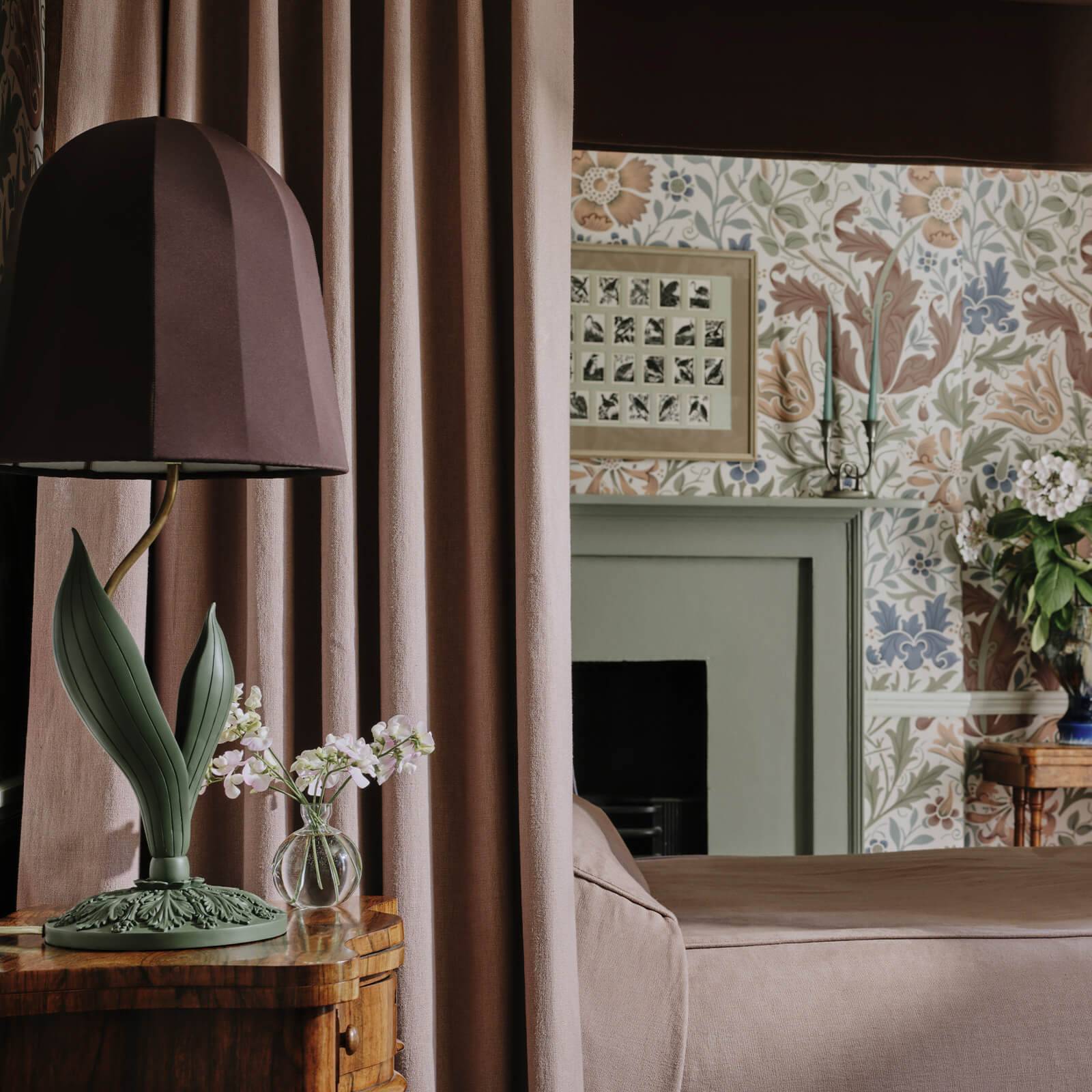 Heavenly Hemp Fabric - Anemone - House of Hackney - 1 - FA - HMP - HP - BRO - XXX - XXX - Premier Wallcovering