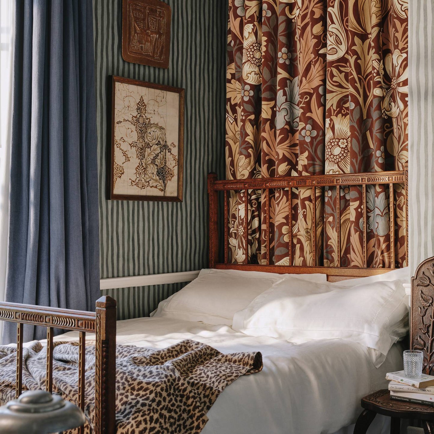 Heavenly Hemp Fabric - Woad - House of Hackney - 1 - FA - HMP - HP - BLU - XXX - XXX - Premier Wallcovering