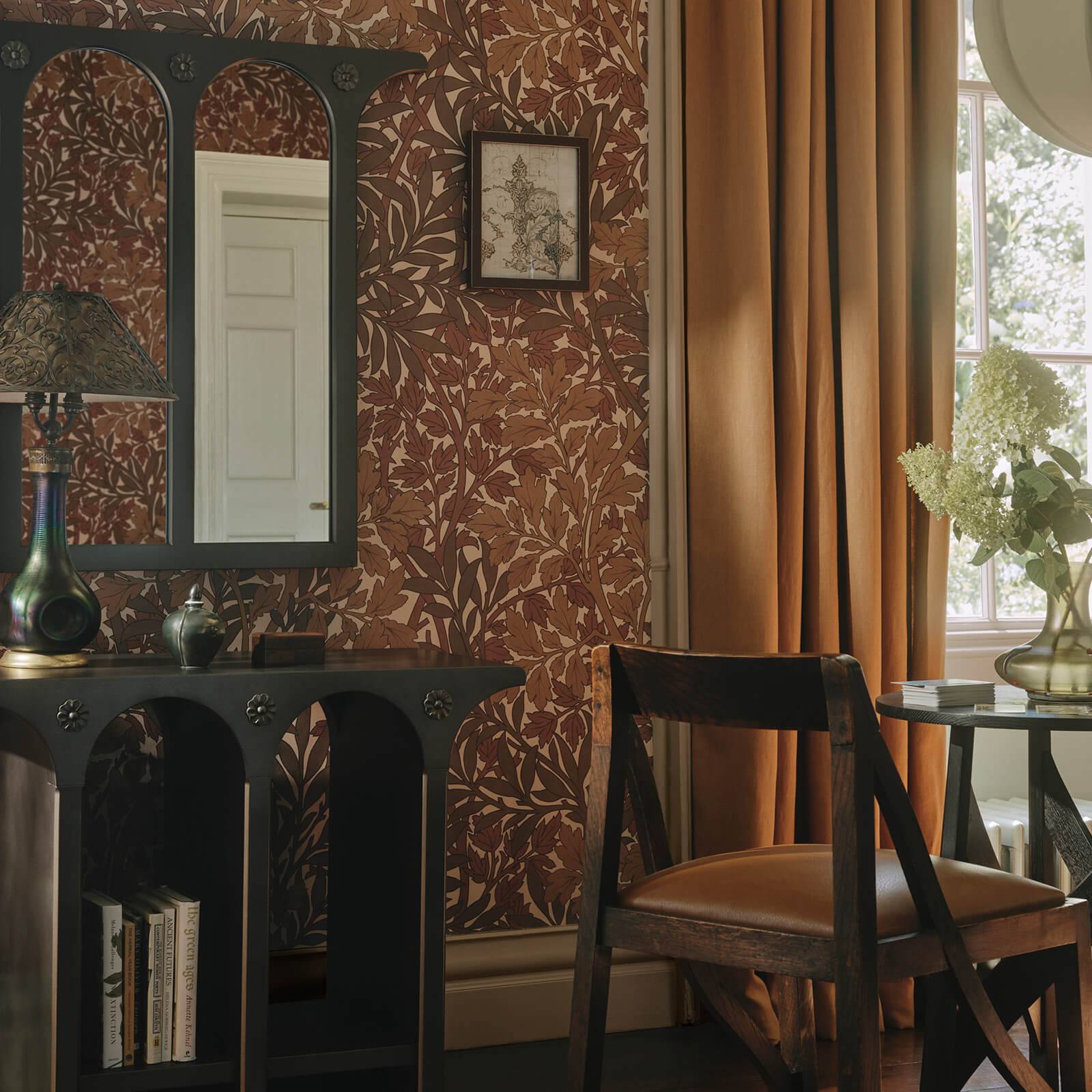 Heavenly Hemp Fabric - Amber - House of Hackney - 1 - FA - HMP - HP - ORA - XXX - XXX - Premier Wallcovering