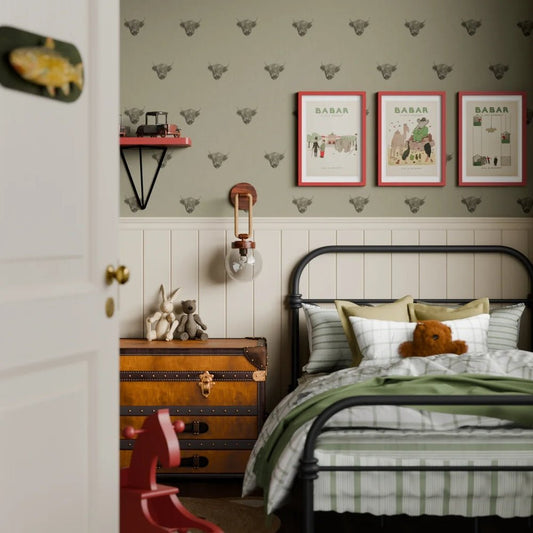 Heilan Coo Wallpaper - Warm Grey - LAN100237 - Lucie Annabel - Premier Wallcovering
