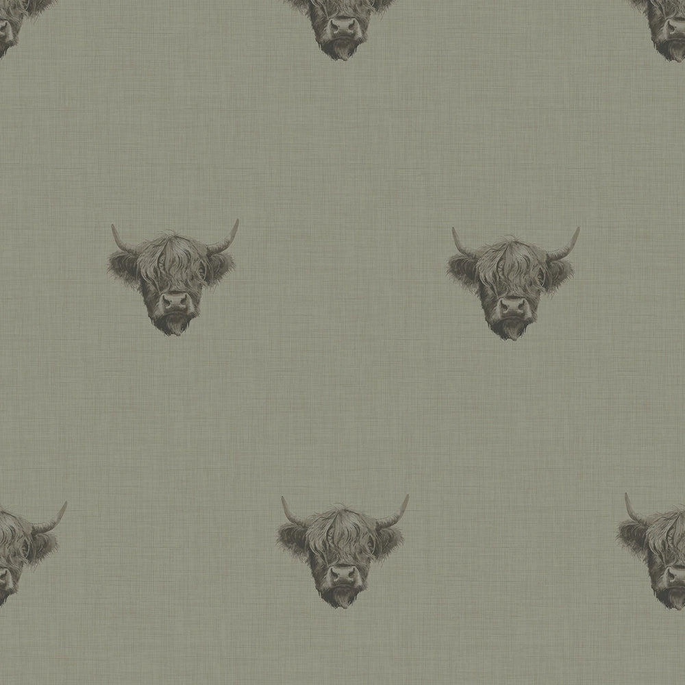 Heilan Coo Wallpaper - Warm Grey - LAN100237 - Lucie Annabel - Premier Wallcovering