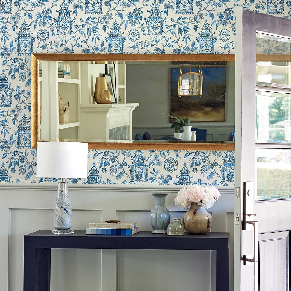 Helaine Wallpaper - Royal Blue - A Street Prints - FD26310 - Premier Wallcovering