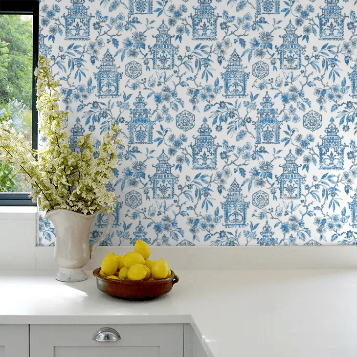 Helaine Wallpaper - Royal Blue - A Street Prints - FD26310 - Premier Wallcovering