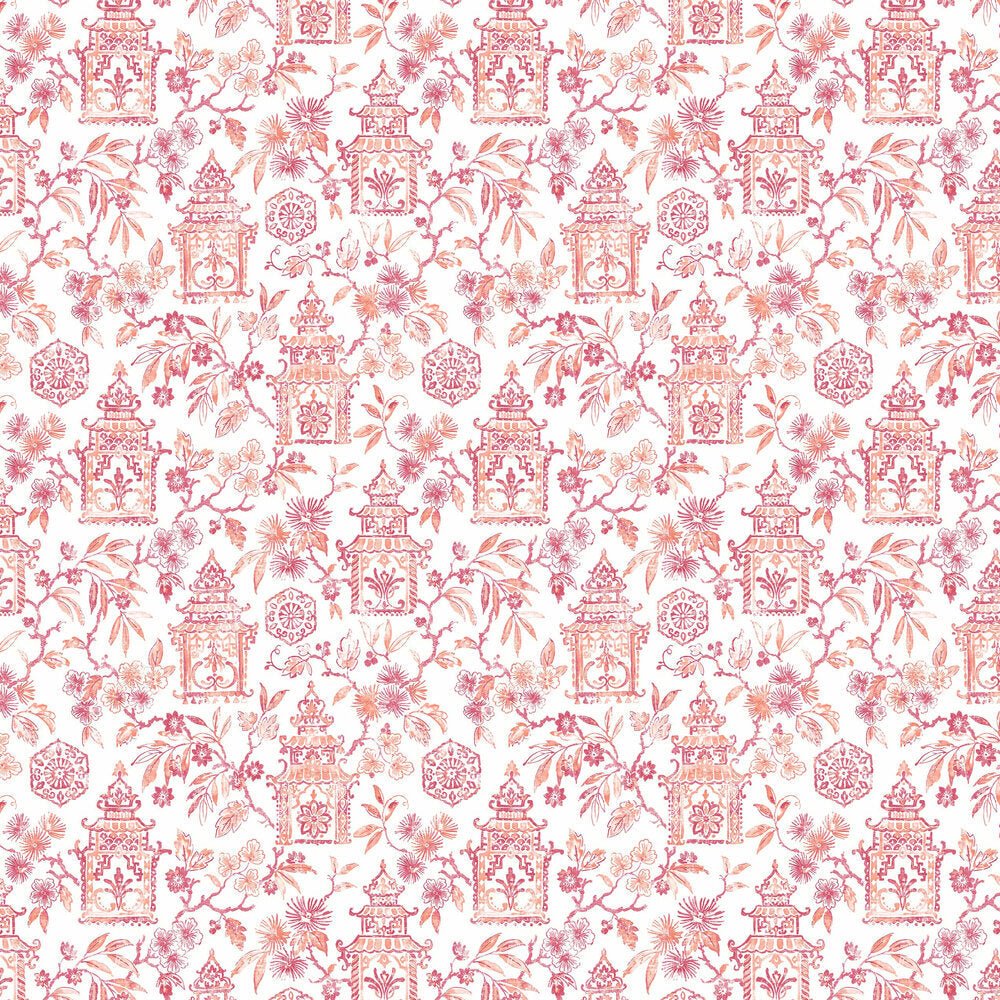 Helaine Wallpaper - Coral - A Street Prints - FD26313 - Premier Wallcovering