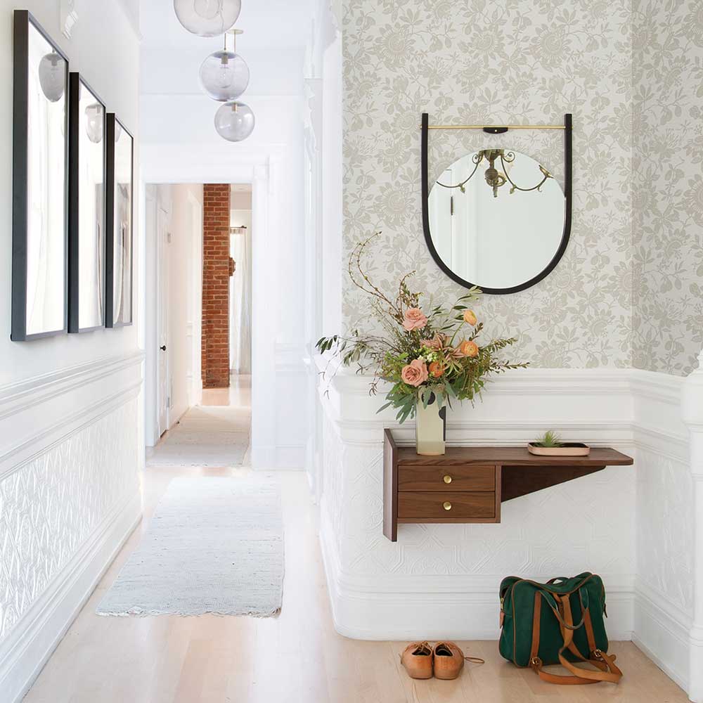 Helen Wallpaper - Beige - A Street Prints - FD26633 - Premier Wallcovering