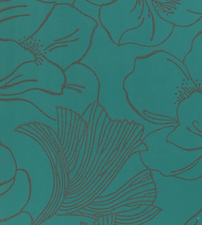 Helleborus Wallpaper - Inchyra Blue - 5605 - Farrow & Ball - Premier Wallcovering